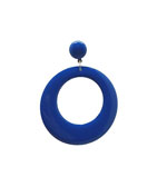 Large Round Enameled Flamenco Hoop Earrings. Blue 2.600€ #50034PENGRDAZ